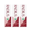 RADIUS Organic Clove Cardamom Toothpaste Pack of 3 Natural Clean
