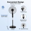 Xcity 16 inch Oscillating Pedestal Fan, 3-Speed Stand Fan, Remote