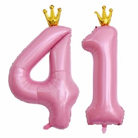 40 Inch Number 14 Balloons Pink, 14th Birthday Decorations for Girls, 14th Birthday Anniversary Party Decor Supplies. (Pink 14)