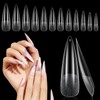 Deciniee Nail Tips, Pack of 240 Full Coverage Square Straight