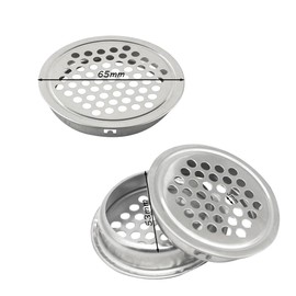 Hazrcvr Ventilation Grille 53 mm Pack of 15 Round Ventilation Grille Stainless Steel Exhaust Grille Ventilation Grille Round Ventilation Hole Ventilation Cover Grille Weather Protection Grille