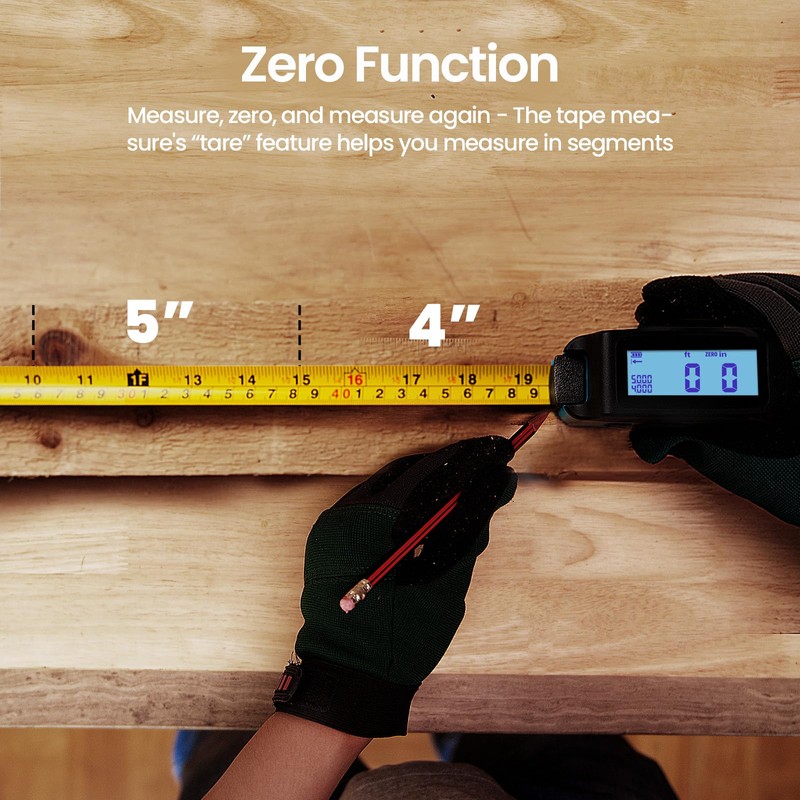 Digital Tape Measure 16 Ft - 6 Metric and Imperial