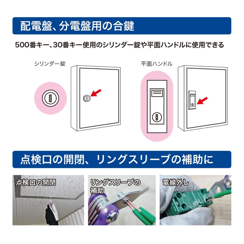 Jefcom BMK-9 Multi-Key for Boards, Distribution Boards, Inspection Port