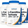 Nutricost L-Carnitine Tartrate 500mg, 240 Capsules - 1000mg Per Serving