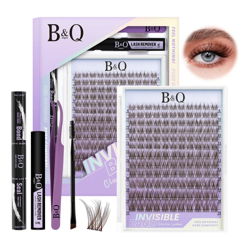 Extensiones De Pestañas Marrón Kit Raíces Invisibles Bq Lash