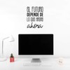 Vinyl Wall Art Decal - El Futuro Depende De Lo