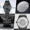 LIGE Men's Minimalist Watches Stainless Steel Waterproof Analog Quartz