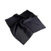 TrendsBlue Elegant Silk Feel Solid Color Satin Square Scarf, Black