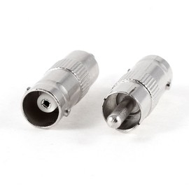Aexit 2 (Terminal, connector) Pcs BNC Female to RCA Male Video Connector Adapter CCTV (72ry860qf483) Security Camera