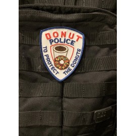PakeDDeals Donut Police Sprinkles LEO Blue Line Morale Patch Hook & Loop Police Bag Vest