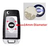 Glossy 3D Logo Car Sticker KeyFob Badge Shinny Button Emblem