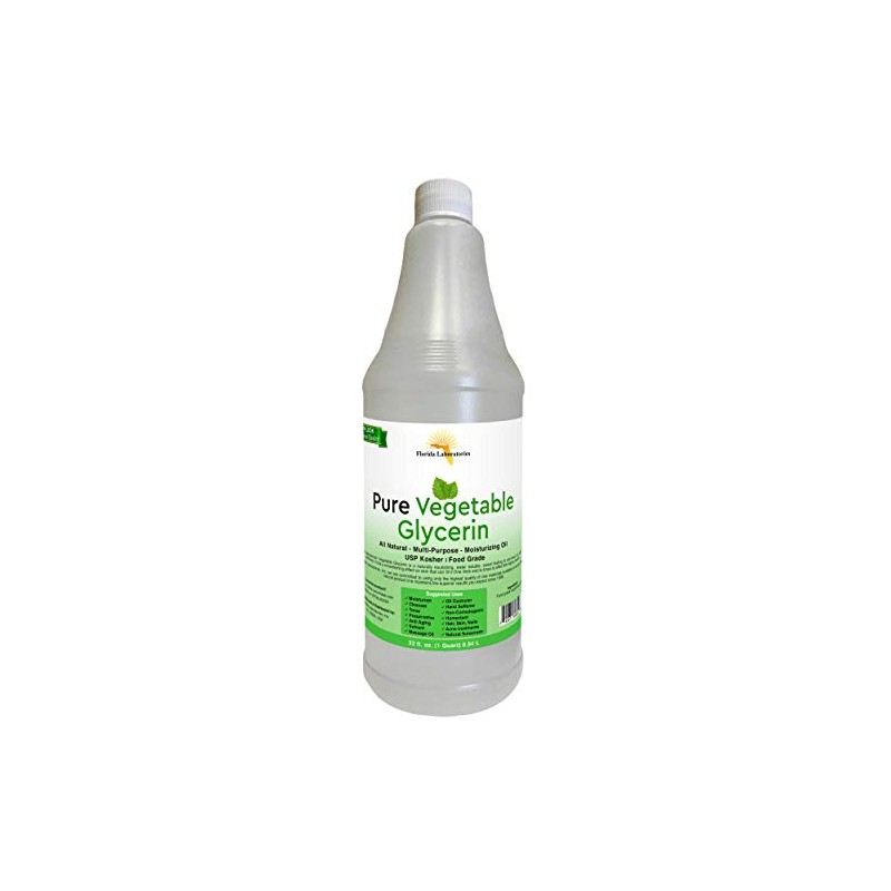 Florida Laboratories, Inc. One Quart (32 oz) Vegetable Glycerine/Glycerine USP