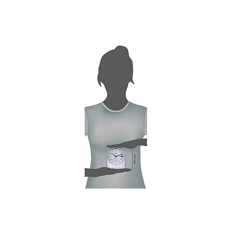 Technoline WT 765 Radio Alarm Clock, Silver