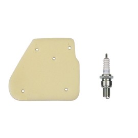 Air Filter Insert + Spark Plug for CPI ATU Generic Keeway Sachs Explorer Generic 50cc 2-Stroke 2T Scooter Maintenance Kit Inspection Kit
