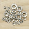 75 PCS M3 - M8 304 Stainless Steel Hex Flange