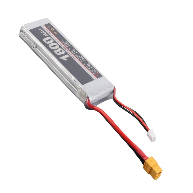 RC LiPo Battery 7.4V 2S 1800mAh 25C Rechargeable Lithium Polymer