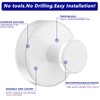 Suction Cup Hooks for Shower,Removable No Drill Towel Hooks,White 2