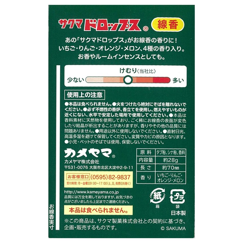 Kameyama Collaboration Incense, Sakuma Drops Scent R