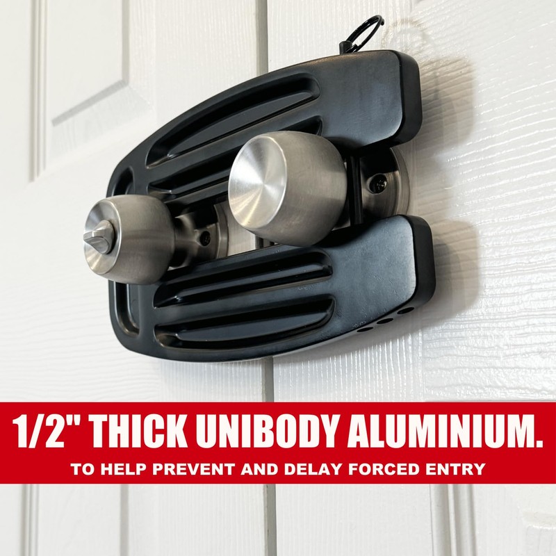 SecurityMan Double Door Lock - Solid 1/2" Unibody Aluminum Construction