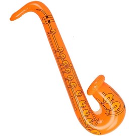6Pcs Inflatable Saxophone Musical Instruments 60cm Inflatables Saxophone Microphone Muscial Instrument for Party Supplies Party Favours Balloons (6 Colors)