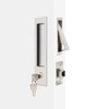 Dontay Pocket Door Handle with Lock and Edge Pull, Narrow