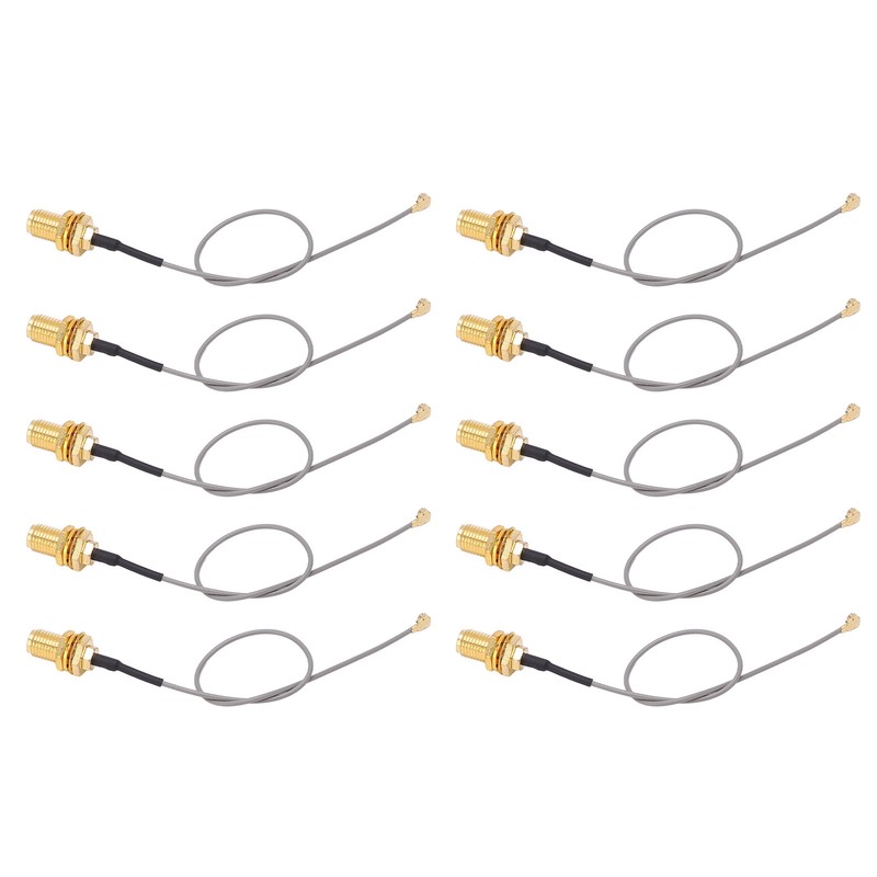 10PCS Coaxial Adapter Cable IPEX to SMA Male Interface RF
