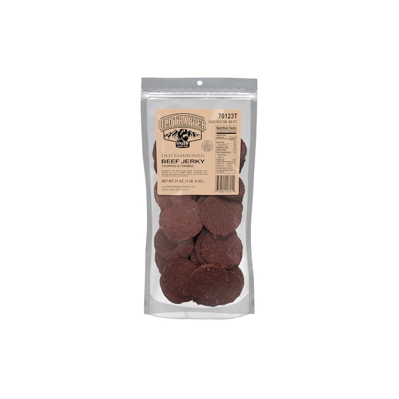Old Trapper Double Eagle Beef Jerky, Old-Fashioned Flavor, 21oz. 80-Count