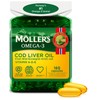 Moller's Cod Liver Oil Capsules Omega-3 Fatty Acids DHA &