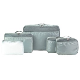 Traveler's Choice Cloverland Packing Cubes 5 Piece Set, Grey, One Size
