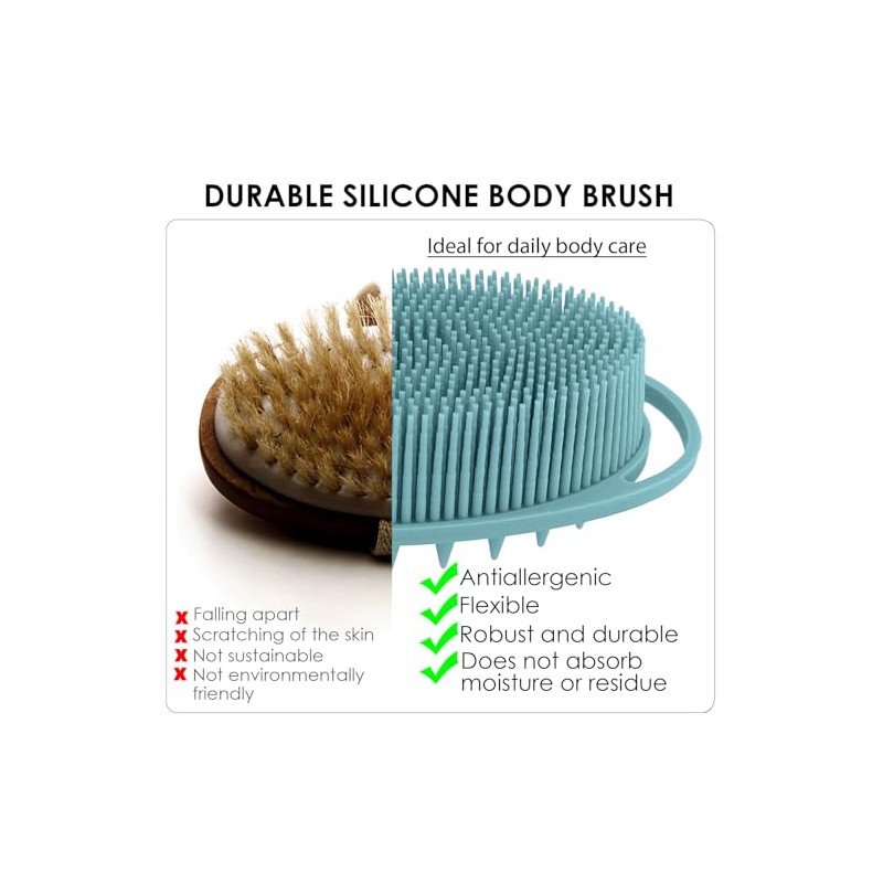 Depurador corporal de silicona – Loofah de silicona de doble