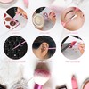 200pcs Micro Applicator Brushes, Pink Disposable Micro Brushes Make Up