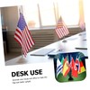Gatuida 6pcs Mini Flag Holder Base Durable Outdoor Small Flag
