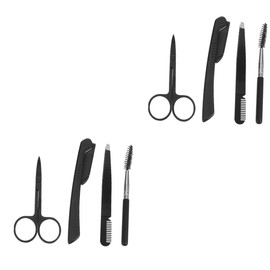 VICASKY 2 Sets Eyebrow Trimming Kit Grooming Tools with Eyebrow Brush Tweezers Scissors Razor for Shaping and Styling present for Makeup Lovers