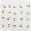 SEWACC 20pcs Golden Alloy Spring Ring Clasps for DIY Jewelry