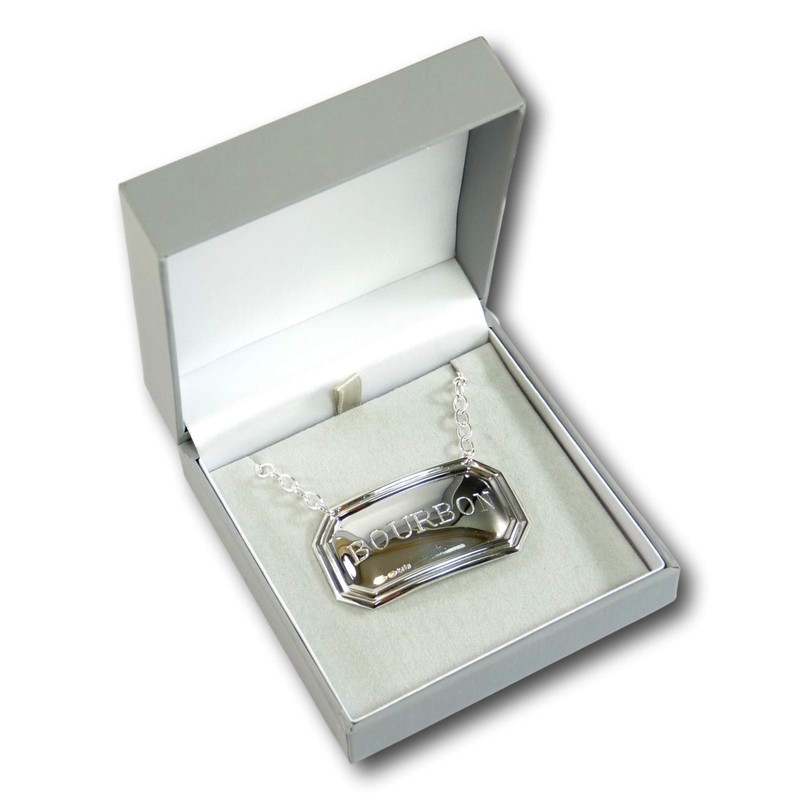 Broadway Silversmiths NEW Sterling Silver DECANTER/Wine Label - BOURBON -