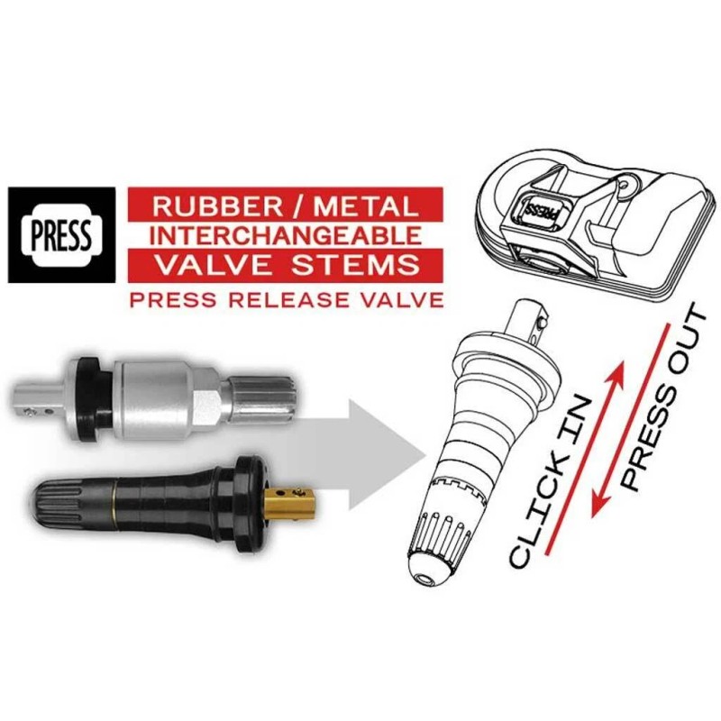 Autel MX TPMS 1-Sensor R Programmable Universal Sensor w/ Rubber