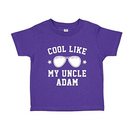 Cool Like My Uncle Custom Toddler T-Shirt 3T Purple