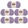 Keche Velvet Yarn for Crocheting, Soft Chenille Bulky Baby Blanket