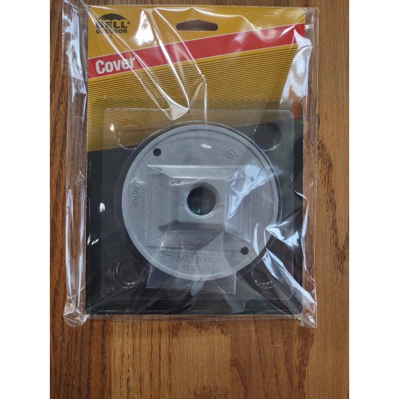 Bell Outdoor 5193-5 Round Lampholder Cover Gray