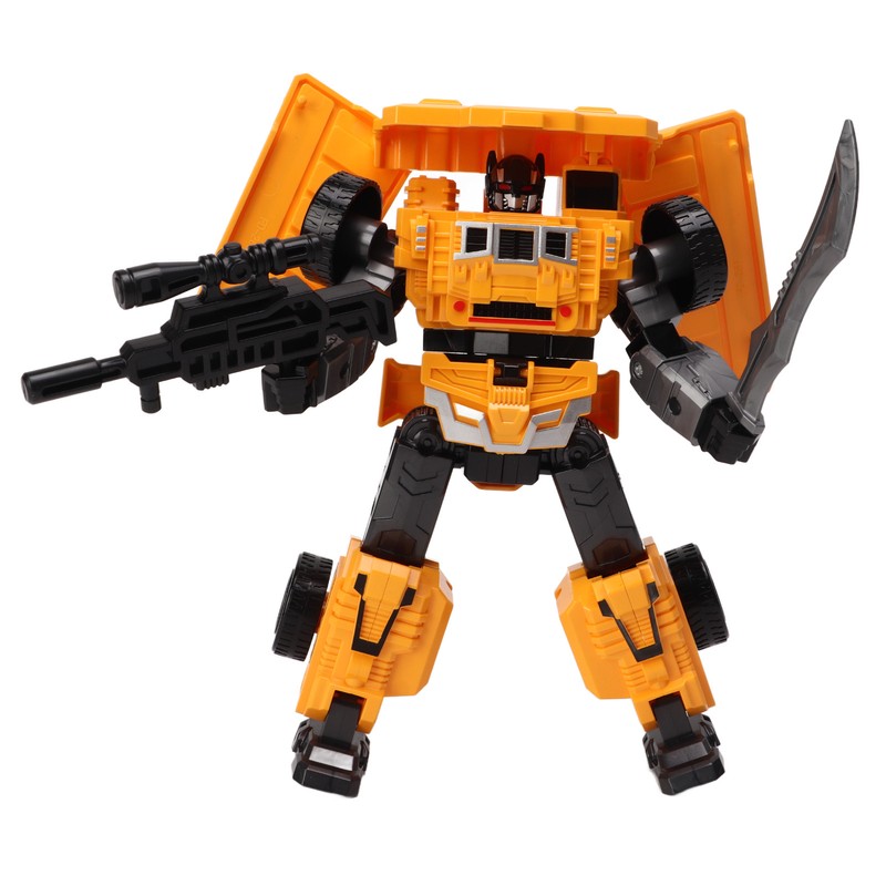 Transformation Robot Toy 2 Forms Flexible Joints Drop Resistant Educational