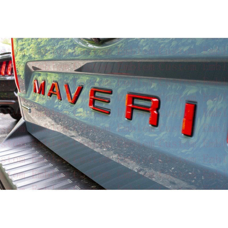 CDBK Red Black letters compatible with FORD MAVERICK 2022 23