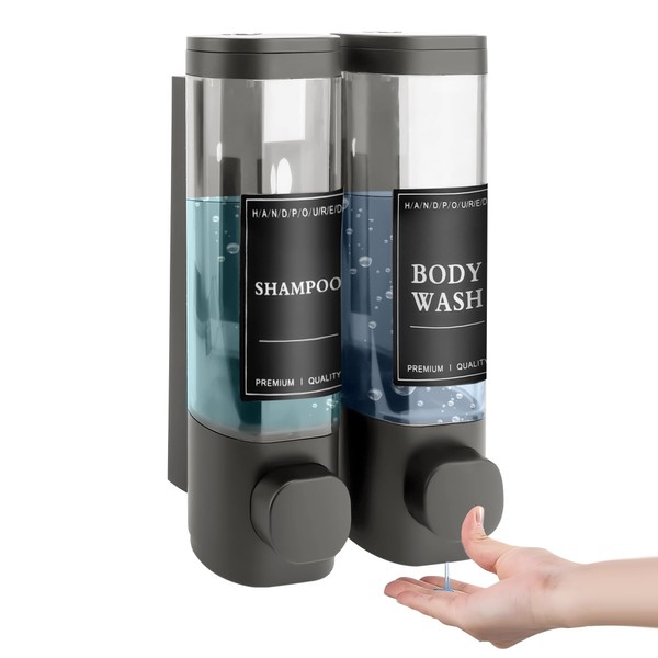 MEKOTRIN Shampoo and Conditioner Dispenser, Shower Soap Dispenser Wall Mounted