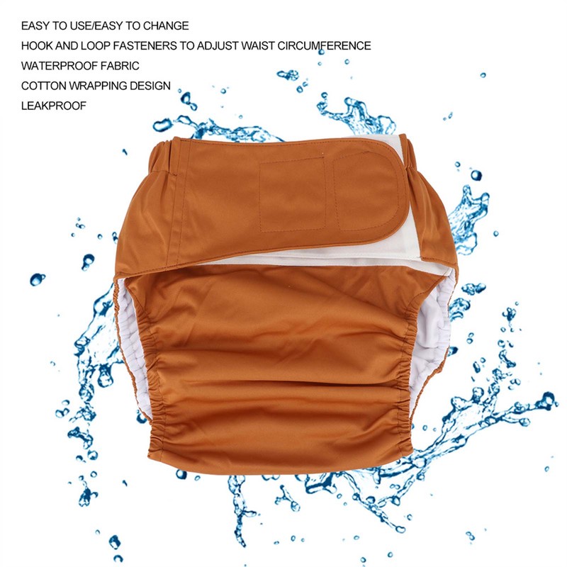 Waterproof Washable Reusable Adult Elderly Cloth Diapers Pocket Nappies