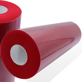 Leeyunbee Tulle Fabric Roll 30 cm x 91 m, Tulle Roll Spool Tulle Fabric, Tulle Ribbon for DIY Crafts Gift Bow Tutu Skirt Wedding Christmas Birthday Party Decoration and Table Decoration, Red