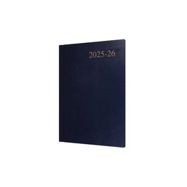 Collins 'Essentials' 12 Month Mid/Academic Year Planner, July 2025-July 2026 Week-to-View Diary, A5 Hard Cover, Dark Blue