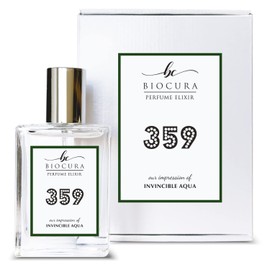 BIOCURA BC Perfume 359 Inspired by Paco Invincible Aqua For Men Replica Fragrance Dupes Eau de Parfum Spray Bottle 1.7 Fl Oz/50ml-X1