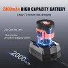 25FT Cordless Electric Drain Snake 12V Auto Feed Pipeline Remover