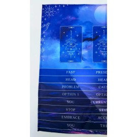 Superlunaris 3-Card Tarot Reading Spread Cloth, Tarot Menu, Altar Cloth, Tarot Spread, Mat