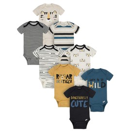Onesies Brand baby-boys 8-pack Short Sleeve Mix & Match Bodysuits