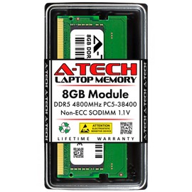 A-Tech 8GB RAM Replacement for Hynix HMCG66MEBSA092N | DDR5 4800 MHz PC5-38400 1.1V SODIMM 262-Pin Non-ECC Memory Module